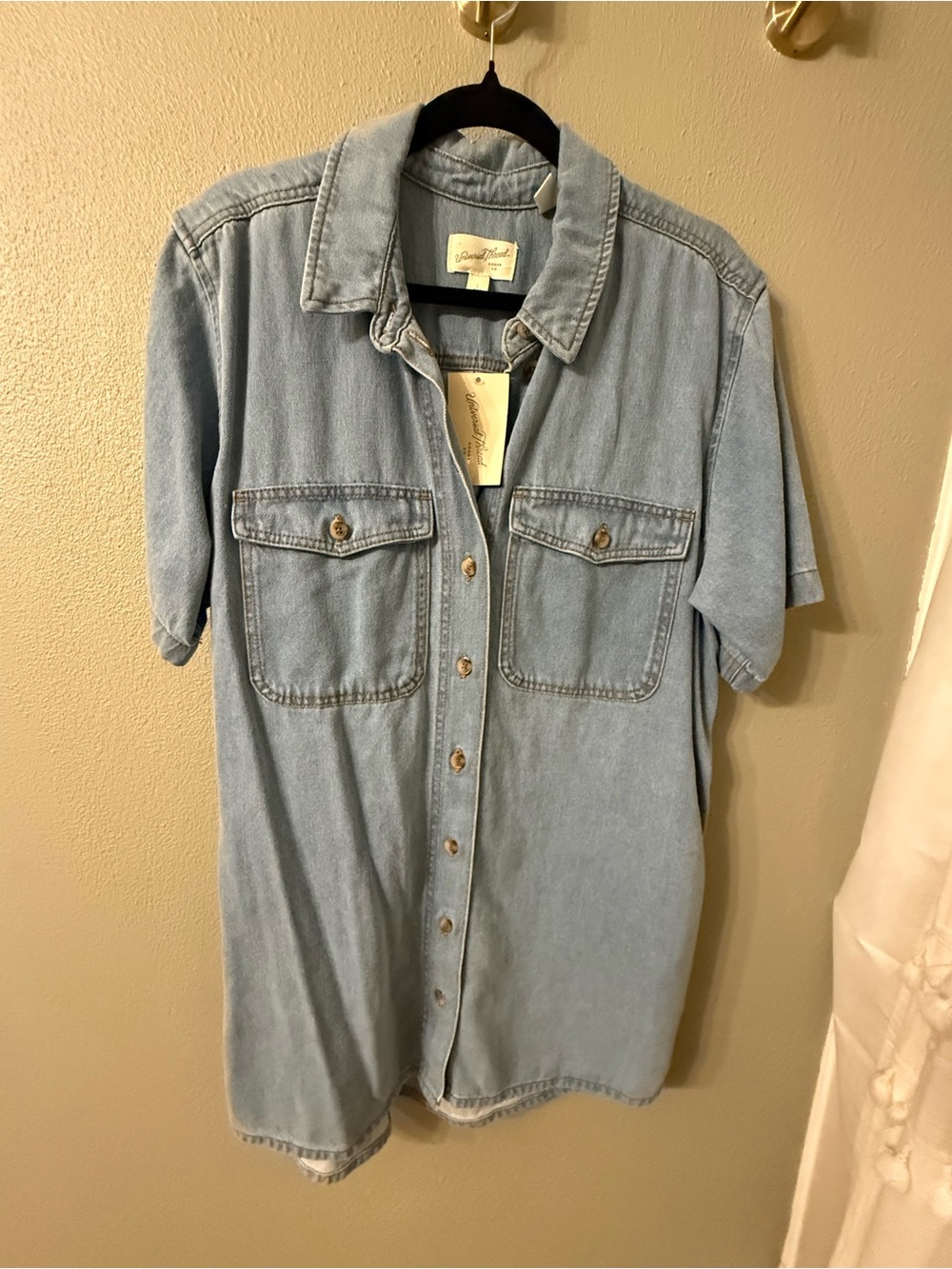 universal thread denim dress L - NWT